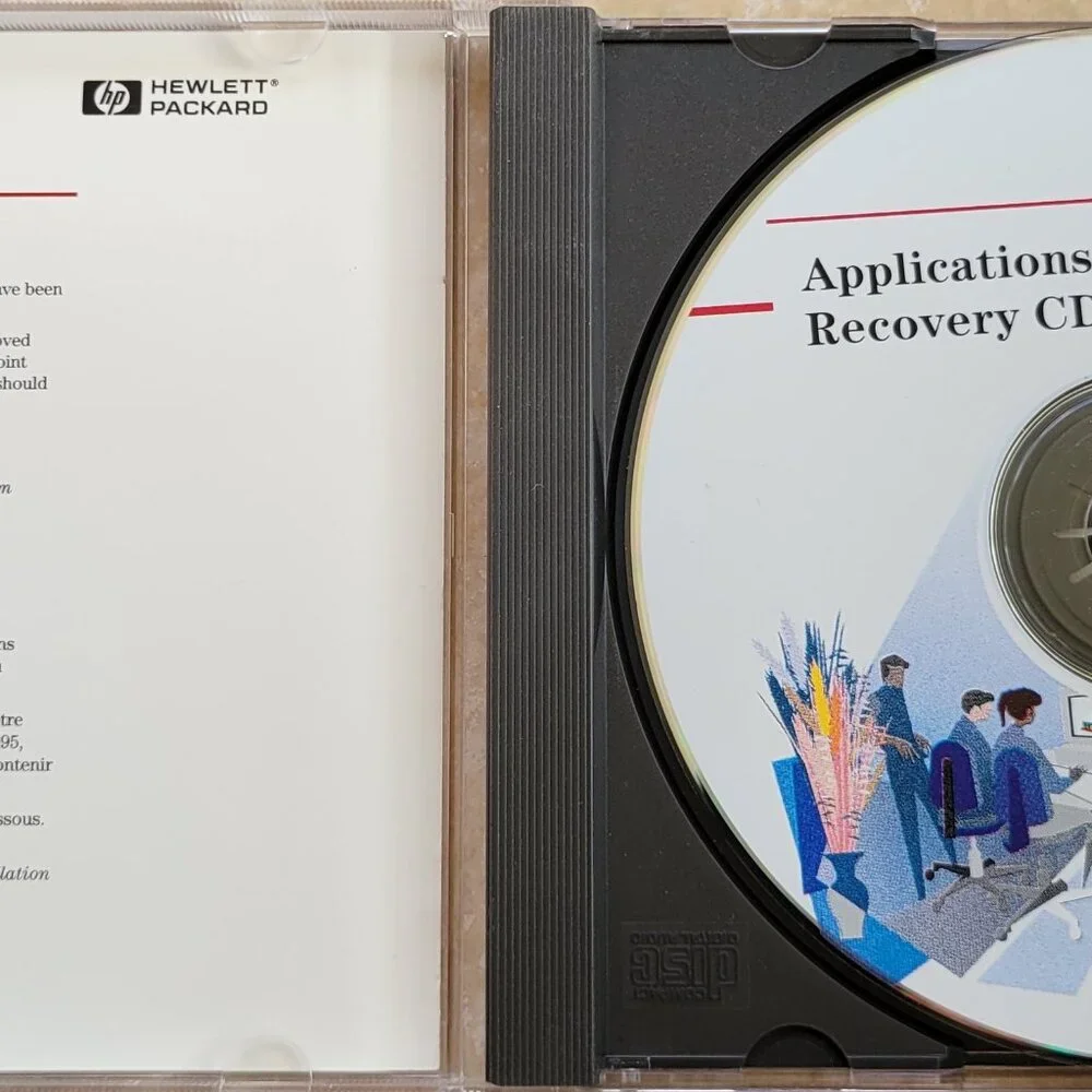 Vintage - HP Applications Software Recovery CD-ROM for Vectra 500, 1996